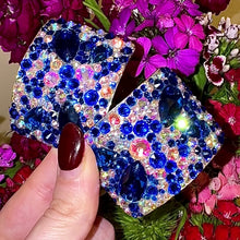 Load and play video in Gallery viewer, (READY TO SHIP) ‘Dewdrop’ Blue &amp; AB Crystal Chaos Buckles (Made With High Quality Rhinestones)
