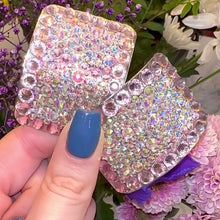 Load and play video in Gallery viewer, &#39;Perfect Pair&#39; Pastel Pink Colour Crystal Chaos Heavy Buckles (Made With Rhinestone)

