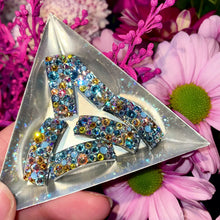 Load and play video in Gallery viewer, ‘Universe&#39; Multicolour and AB Crystal Chaos Pomp Buckles x 6 (Made With Swarovski)
