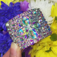 Load and play video in Gallery viewer, ‘Chaos Clover’ AB Crystal Chaos Heavy Buckles (Made With High Quality Rhinestones)
