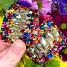Load image into Gallery viewer, &#39;Ultimate&#39; Multicolour Gold Centre Crystal Chaos Heavy Buckles (Made With Swarovski)
