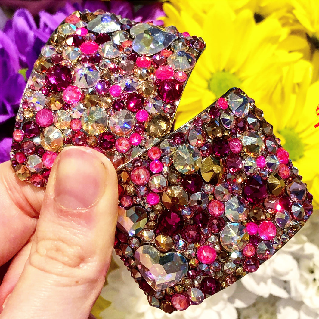 'Love-Bug' Multicolour Crystal Chaos Heavy Buckles (Made With Swarovski)