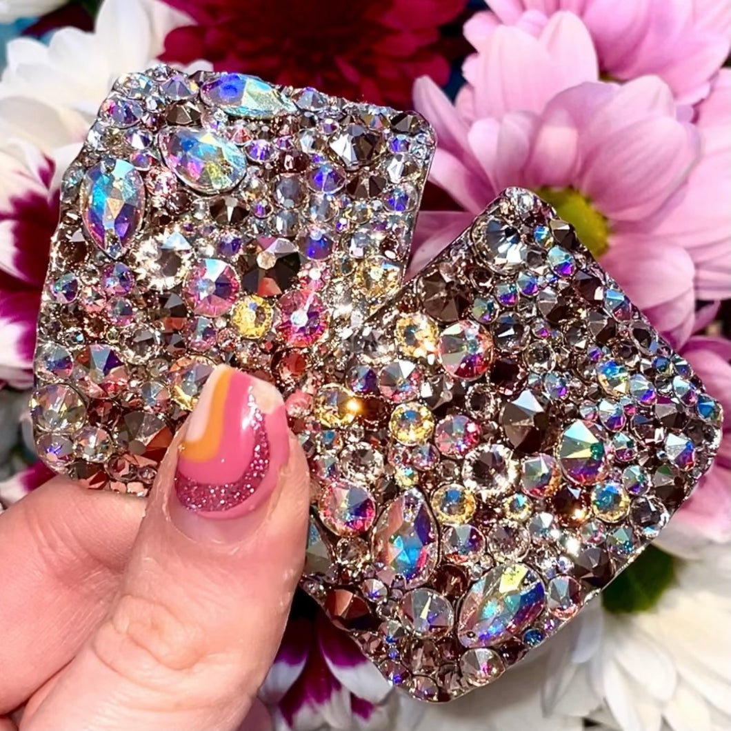 'Asteroid' Multicolour Crystal Chaos Heavy Buckles (Made With Swarovski)