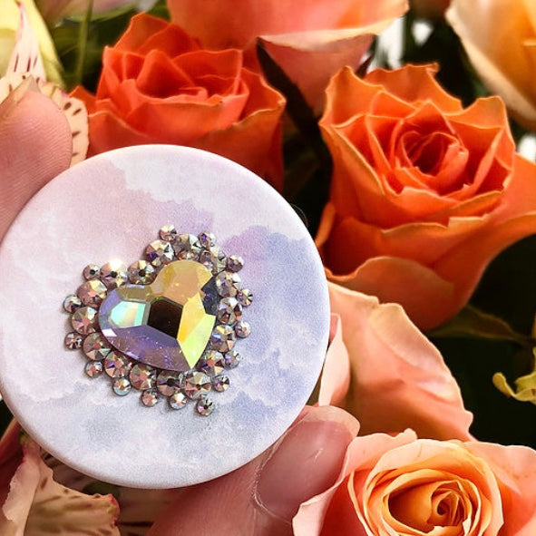 'Sweetheart' Crystal Chaos Pop-Grip (Made With Swarovski)