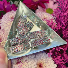 Load and play video in Gallery viewer, ‘Universe&#39; AB Crystal Chaos Pomp Buckles x 6 (Made With Swarovski)
