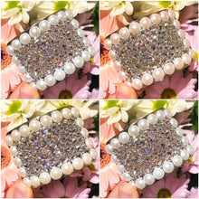 Load image into Gallery viewer, ‘Perfect Pearl’ Crystal Chaos Heavy Buckles (Made With Swarovski)
