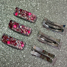 Load image into Gallery viewer, ‘Universe&#39; Multicolour and AB Crystal Chaos Pomp Buckles x 6 (Made With Swarovski)

