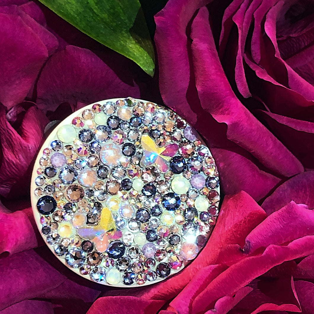 ‘Lilac Butterfly' Crystal Chaos Pop-Grip (Made With Swarovski)