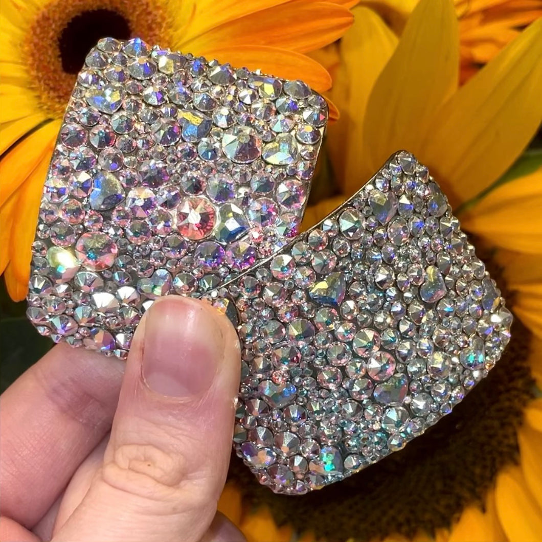 ‘Lovestruck' AB Crystal Chaos Heavy Buckles (Made With Swarovski)