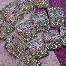 Load image into Gallery viewer, &#39;Universe&#39; AB Crystal Chaos Heavy Buckles (Made With Swarovski)
