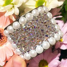 Load image into Gallery viewer, (READY TO SHIP) ‘Perfect Pearl’ Crystal Chaos Heavy Buckles (Made With Swarovski)
