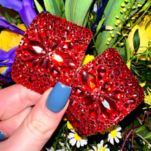 Load image into Gallery viewer, ‘Galactica’ Red Crystal Chaos Heavy Buckles (Made With High Quality Rhinestones)
