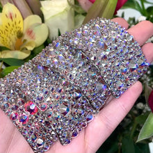 Load image into Gallery viewer, &#39;Universe&#39; AB Crystal Chaos Heavy Buckles (Made With Swarovski)
