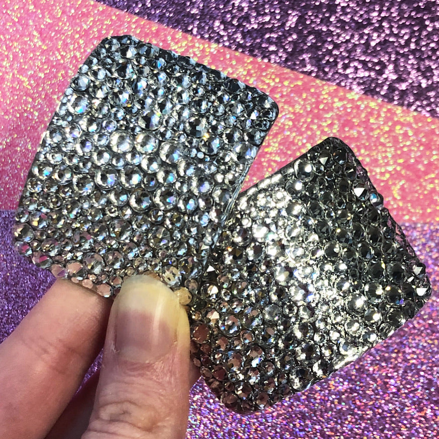 ‘Protostar’ Clear Crystal Chaos Heavy Buckles (Made With Swarovski)